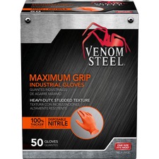 Medline MII VEN6085 Venom Maximum Grip Nitrile Gloves - Chemical Prote