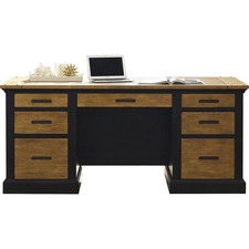 Martin MRT IMTE680 Martin Toulouse Double Pedestal Desk - 6-drawer - 3