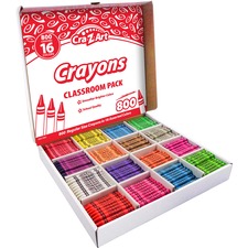 Crazart CZA 740041 Cra-z-art Crayons Classroom Pack - Multi - 800