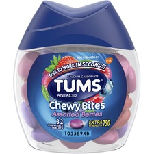 Glaxosmithkline GKC 49180 Tums Chewy Bites Chewable Antacid Tablets - 