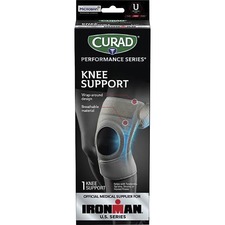 Medline MII CURIM23333 Curad Performance Series Knee Supports - Gray -