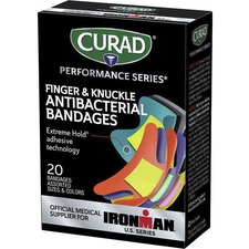 Medline MII CURIM5021 Curad Fingerknuckle Antibacterial Bandage - Asso