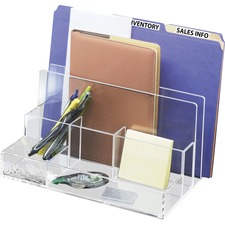 Kantek KTK AD245 Acrylic File Sorter Desk Organizer - 10.6 Height X 11