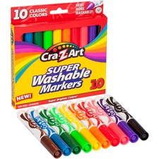 Crazart CZA 1000224 Cra-z-art Washable Broadline Markers - Broad Marke