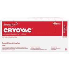 Diversey DVO 100946908 Cryovac Gallon Storage Bags - 1 Gal - 10.50 Wid