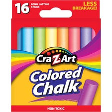 Crazart CZA 1080148 Cra-z-art Colored Chalk - Assorted - 16  Box