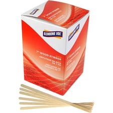 Genuine GJO 03168 Joe Wooden Stirrers - 7 Length - Wood - 1000  Box - 