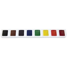 Dixon DIX X82000 Prang Half-pan Watercolors Refill Pack - 3  Pack - Mu