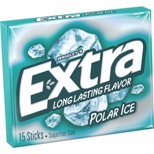 Mars MRS 22036 Wrigley Extra Polar Ice Chewing Gum - Mint - 10  Box