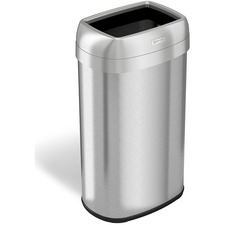 Hls HLC HLS16STV Stainless Steel Open Top Trash Can - 16 Gal Capacity 