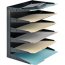 Mmf MMF 2646HBK Mmf Horizontal Desk File Trays - 6 Compartment(s) - 6 