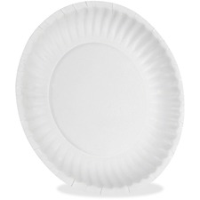 Georgia DXE 709902WNP9 Dixie Uncoated Paper Plates By Gp Pro - - Paper