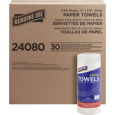 Genuine GJO 24080 Joe Paper Towels - 2 Ply - 11 X 4.40 - 160 Sheetsrol