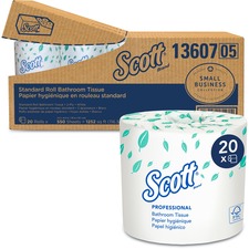 Kimberly KCC 13607 Scott 2ply Standard Roll Bath Tissue - 2 Ply - 4 X 