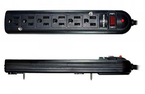 Weltron WELTRON This 6 Outlet Plastic Power Strip Has 750 Joules, Emir