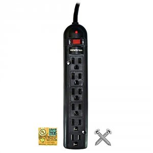 Weltron WELTRON This 6 Outlet Plastic Power Strip Has 750 Joules, Emir