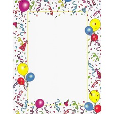 Geographics GEO 39219 Geoparty Image Stationery - Letter - 8 12 X 11 -