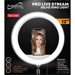 Supersonic SC-2210SR 12 Pro Live Stream Selfie Rin