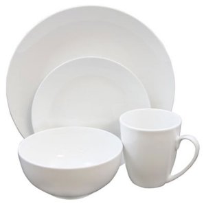 Gibson 105965 Home Ogalla 16 Piece Dinnerware Set In White