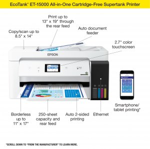 Epson C11CH96201 Ecotank Pro Et-15000 All-in-one Printer