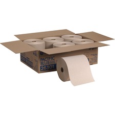 Georgia GPC 26301 Pacific Blue Basic Recycled Hardwound Paper Roll Tow