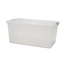 Iris IRS 100101 Clear Storage Boxes With Lids - External Dimensions: 1