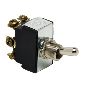 Cole 5592-BP Heavy Duty Toggle Switch Dpdt On-off-on 6 Screw