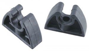 Perko 0477DP0BLK Pole Storage Clips - Black - Pair