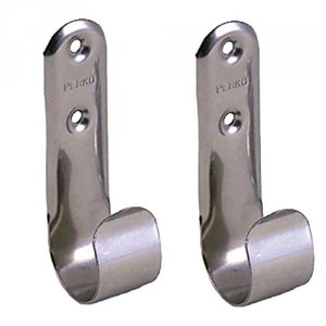 Perko 0492DP0STS Stainless Steel Boat Hook Holders - Pair