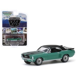 Greenlight 30113 1967 Ford Mustang Coupe Loveland Green Metallic With 