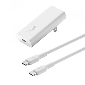 Belkin WCH009DQ1MWHB6 20w Usb-c Chrg Gan 1m C-c Cbl Wht