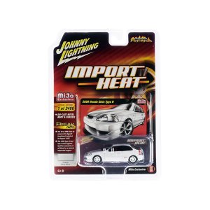 Johnny JLCP7310 2000 Honda Civic Type R White With White Wheels And Re