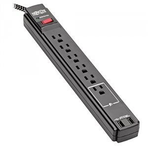 Tripp TLP610BUAM Safe-it Surge Protector 6outlet