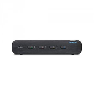 Belkin F1DN204KVM-UN-3 Universal Secure Kvm Switch, 4 Port, Dual Head 