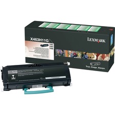 Original Lexmark LEX X463H11G Toner Cartridge - Laser - High Yield - 9