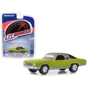 Greenlight 13250D 1971 Chevrolet Monte Carlo Ss 454 Cottonwood Green W