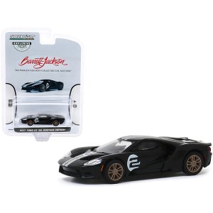 Greenlight 30168 2017 Ford Gt \'66 Heritage Edition 2 Black With Silve