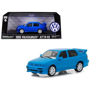 Greenlight 86323 1995 Volkswagen Jetta A3 Blue 143 Diecast Model Car B