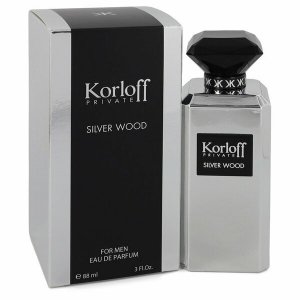 Korloff 544217 Silver Wood Eau De Parfum Spray 3 Oz For Men