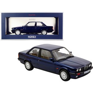 Norev 183201 1988 Bmw 325i Dark Blue Metallic 118 Diecast Model Car By