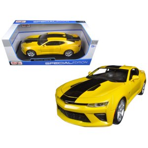 Maisto 31689r 2016 Chevrolet Camaro Ss Yellow 118 Diecast Model Car By