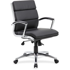 Norstar BOP B9476BK Boss Contemporary Executive Midback In Caressoft P