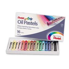 Pentel PEN PHN16 Arts Oil Pastels - Assorted - 1  Set