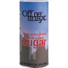 Office 00019CT Office Snax Granulated Sugar Canister - Canister - 1.2 