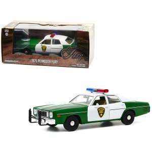 Greenlight 84096 1975 Plymouth Fury Green And White Chickasaw County S