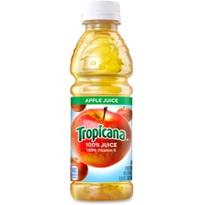 Pepsico QKR 75717 Tropicana 100% Apple Juice - Apple Flavor - 10 Fl Oz