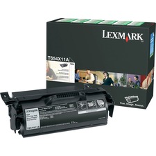 Original Lexmark T654X11A Toner Cartridge - Laser - 36000 Pages - Blac