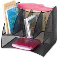 Safco SAF 3261BL Safco Onyx Mesh Corner Organizer - 13 Height X 15 Wid