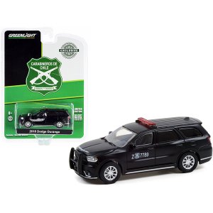 Greenlight 30299 2018 Dodge Durango Police Car Matt Black Carabineros 