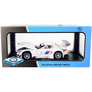 Optimum 724260 Bmw Z4 Gt3 1 White And Silver 124 Diecast Model Car By